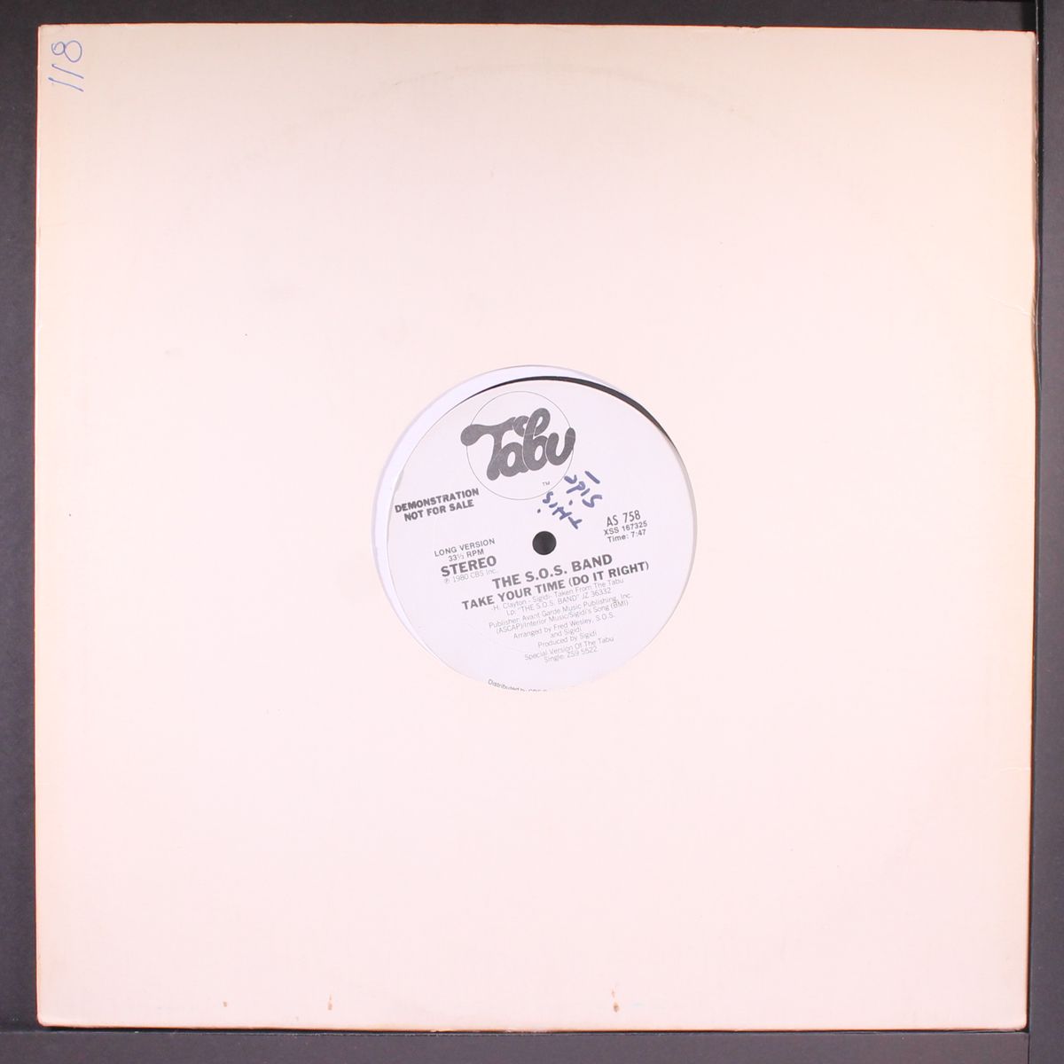 take your time by S.O.S. BAND