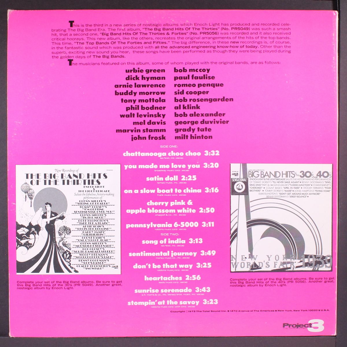 the big band hits of the 40s & 50s by ENOCH LIGHT