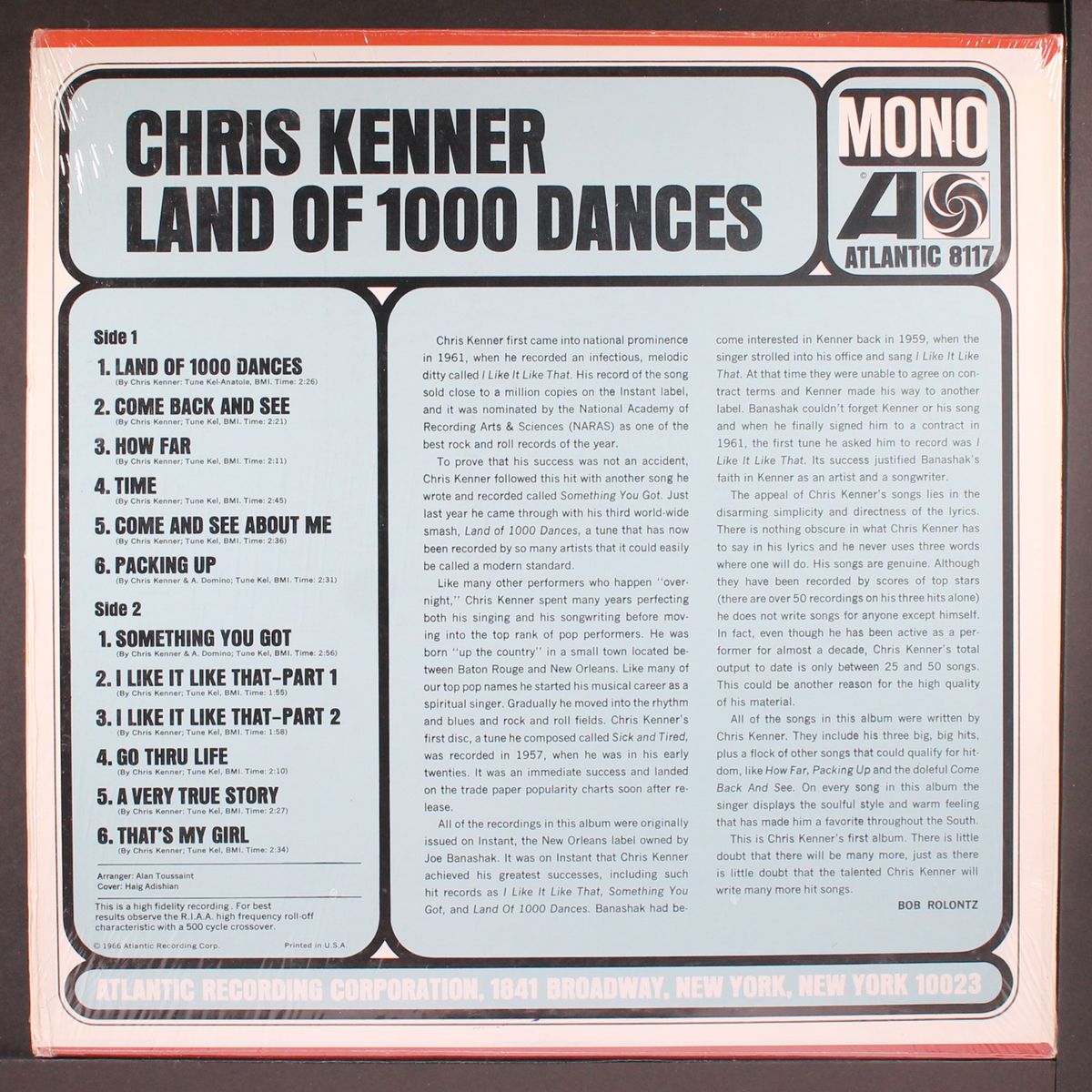land of 1000 dances by CHRIS KENNER