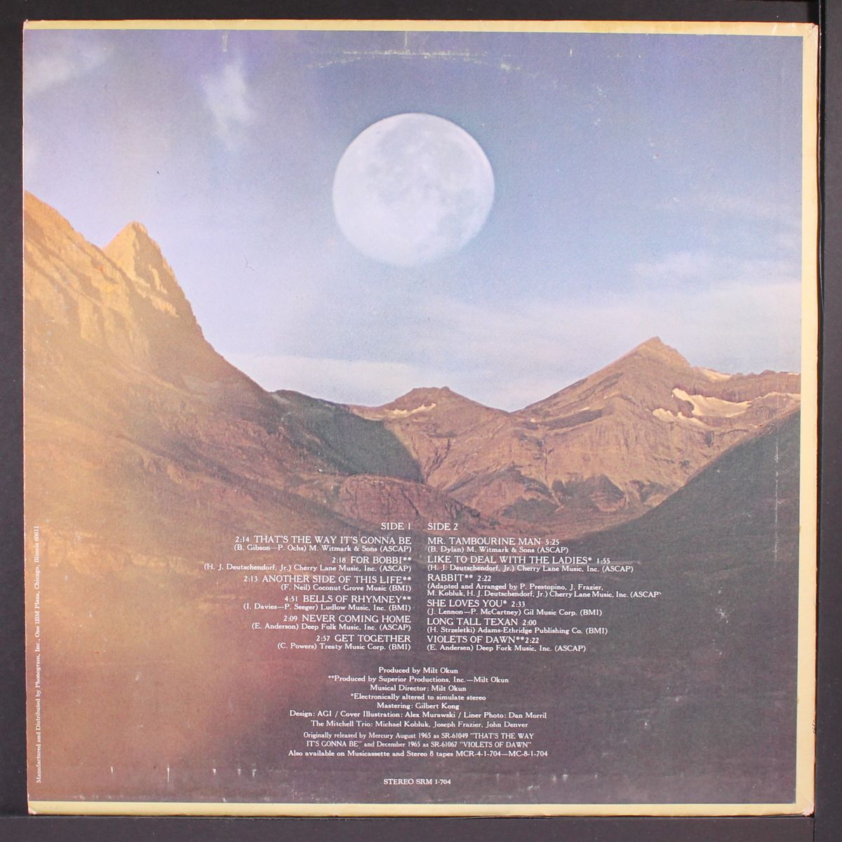 beginnings by JOHN DENVER W/ THE MITCHELL TRIO