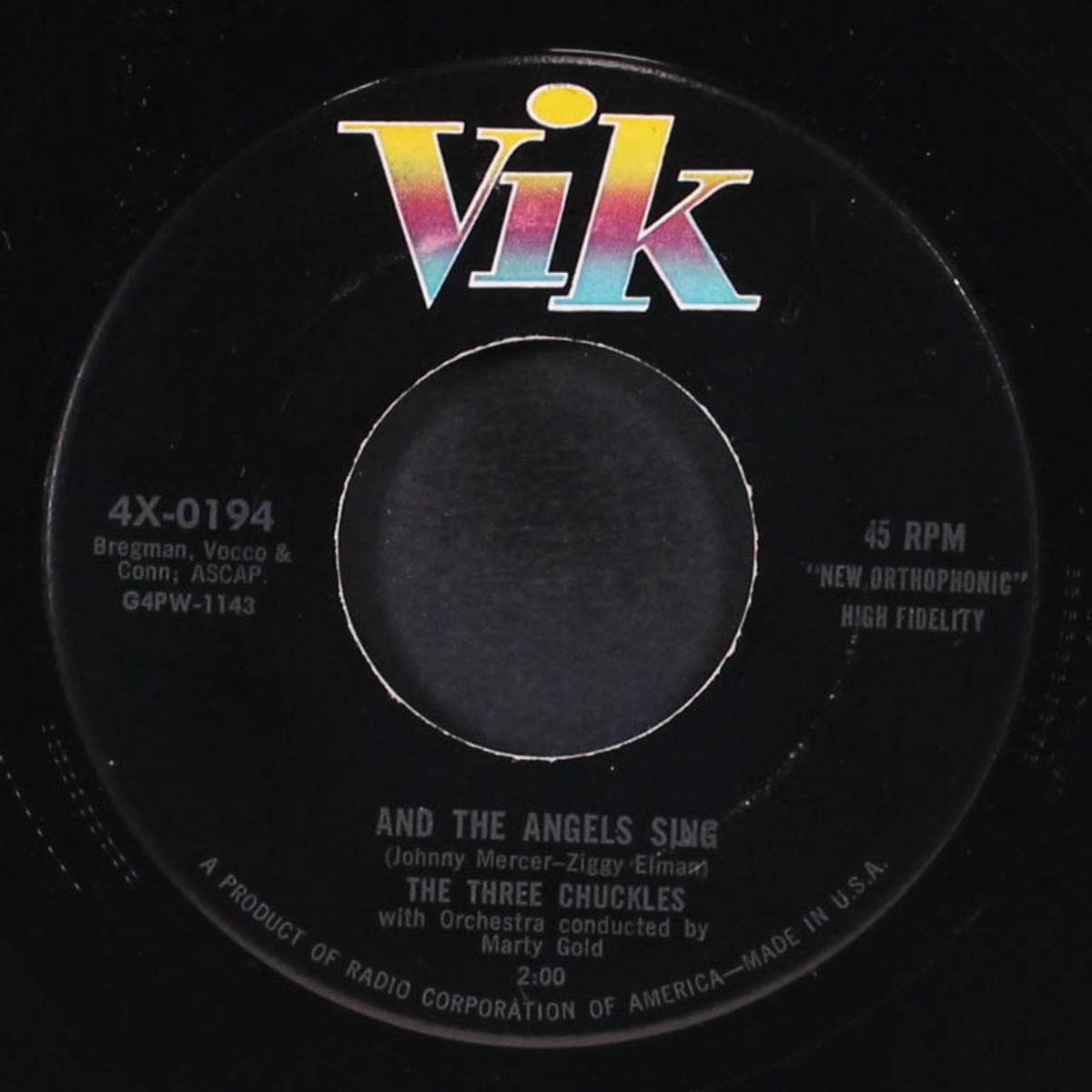 and the angels sing / tell me by THREE CHUCKLES