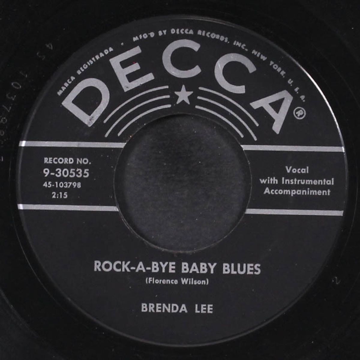 rock the bop / rock-a-bye baby blues by BRENDA LEE