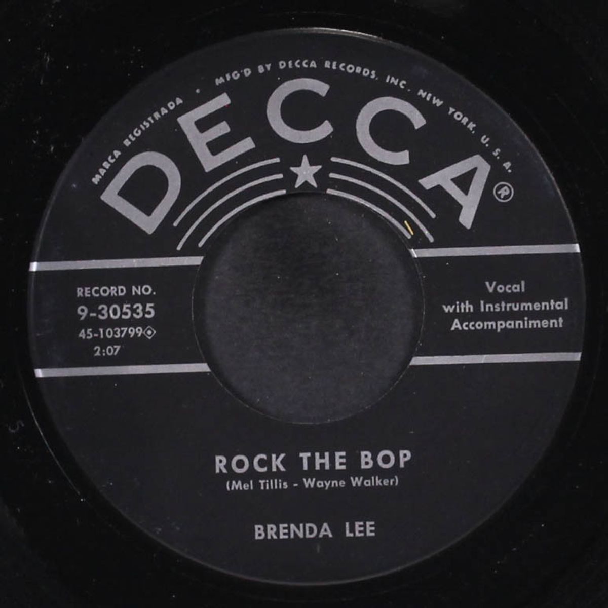 rock the bop / rock-a-bye baby blues by BRENDA LEE