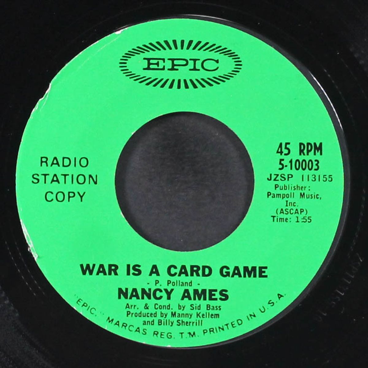 he wore the green beret / war is a card game by NANCY AMES