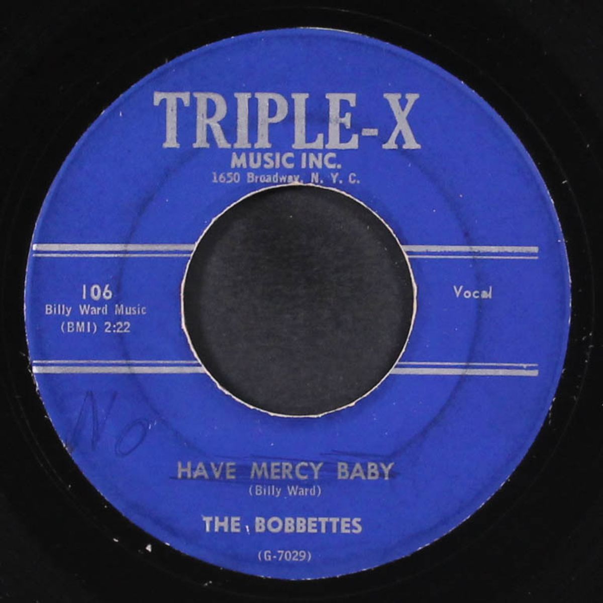 have mercy baby / dance with me georgie by BOBBETTES