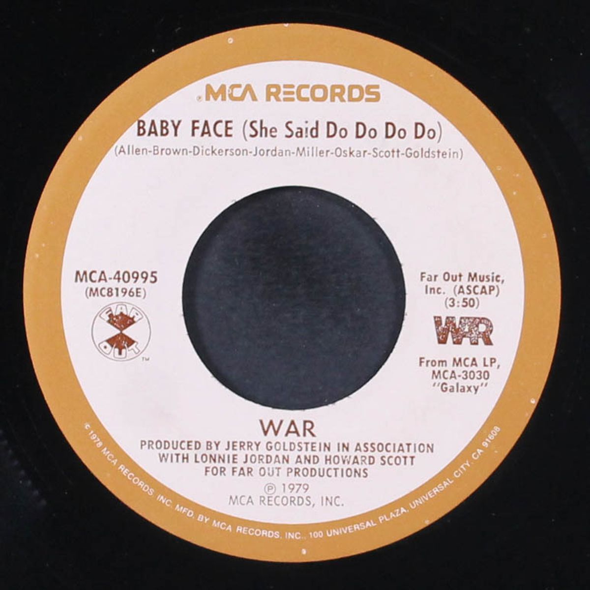 good good feelin' / baby face by WAR