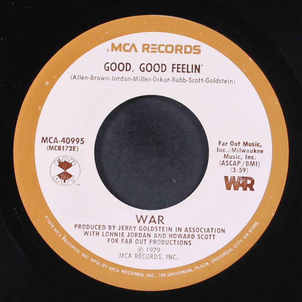 good good feelin' / baby face by WAR