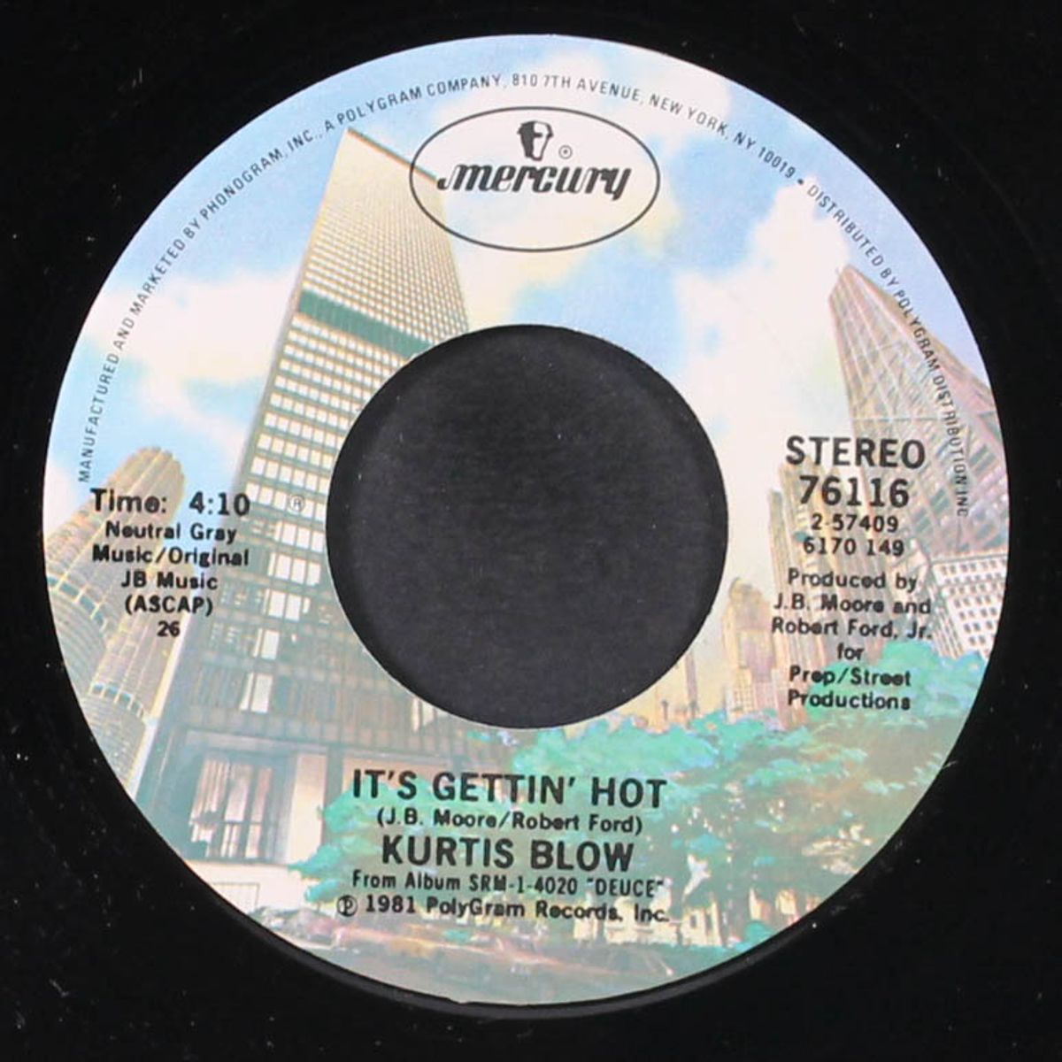 it's gettin' hot / all i want in this world(is to find that girl) by KURTIS BLOW