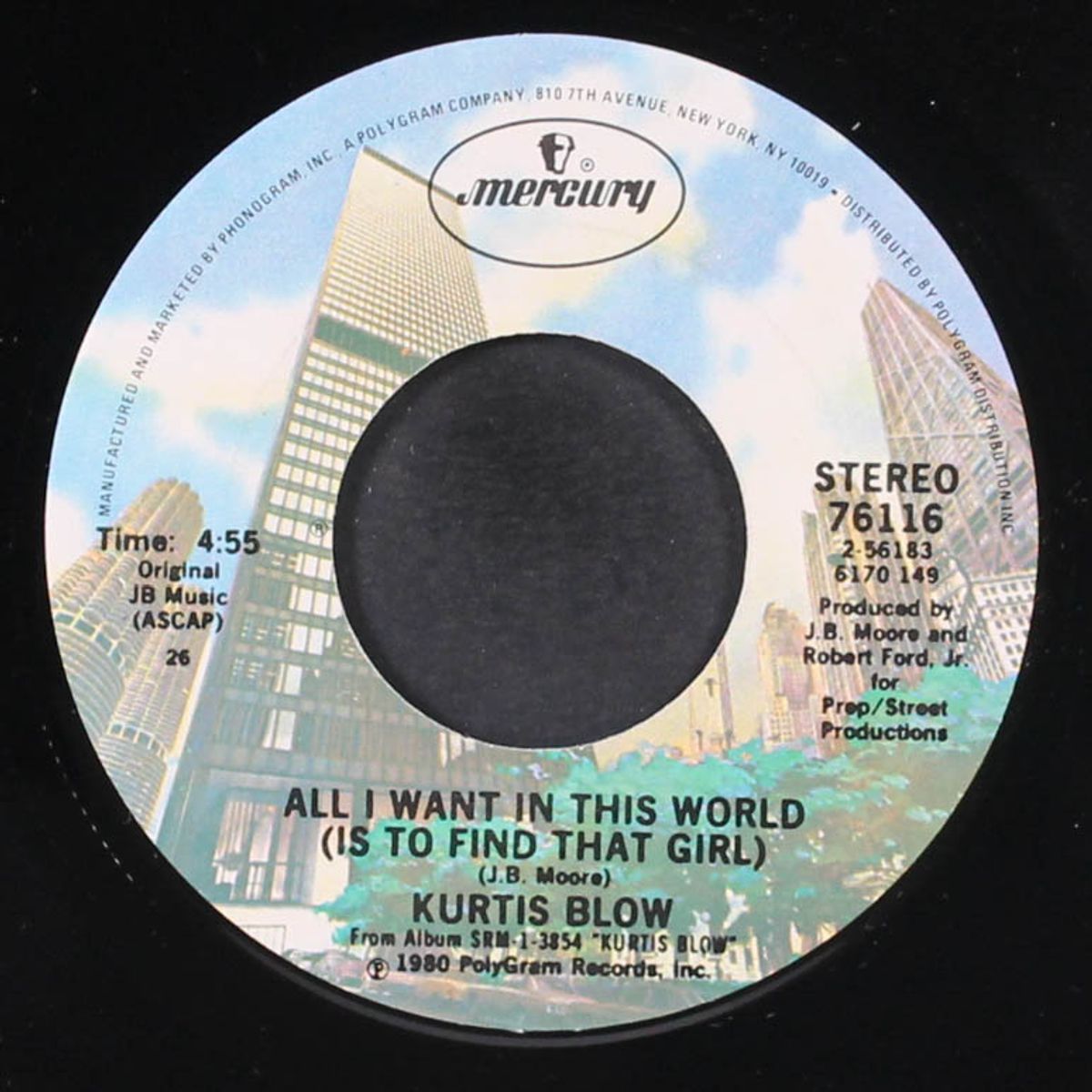 it's gettin' hot / all i want in this world(is to find that girl) by KURTIS BLOW