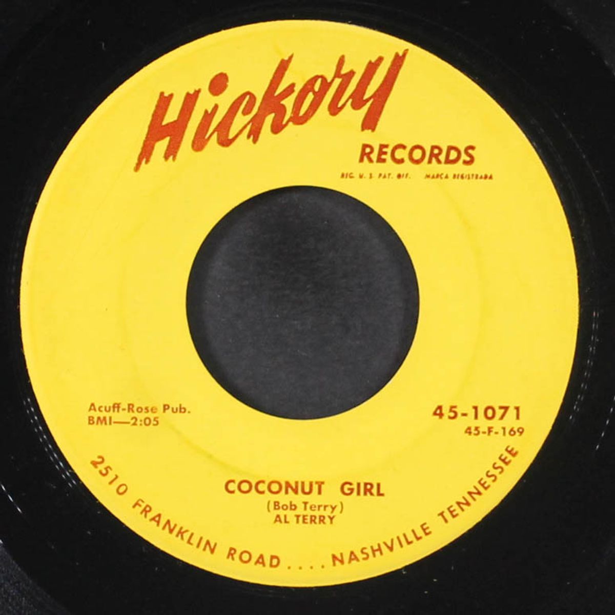 bring me some rain / coconut girl by AL TERRY