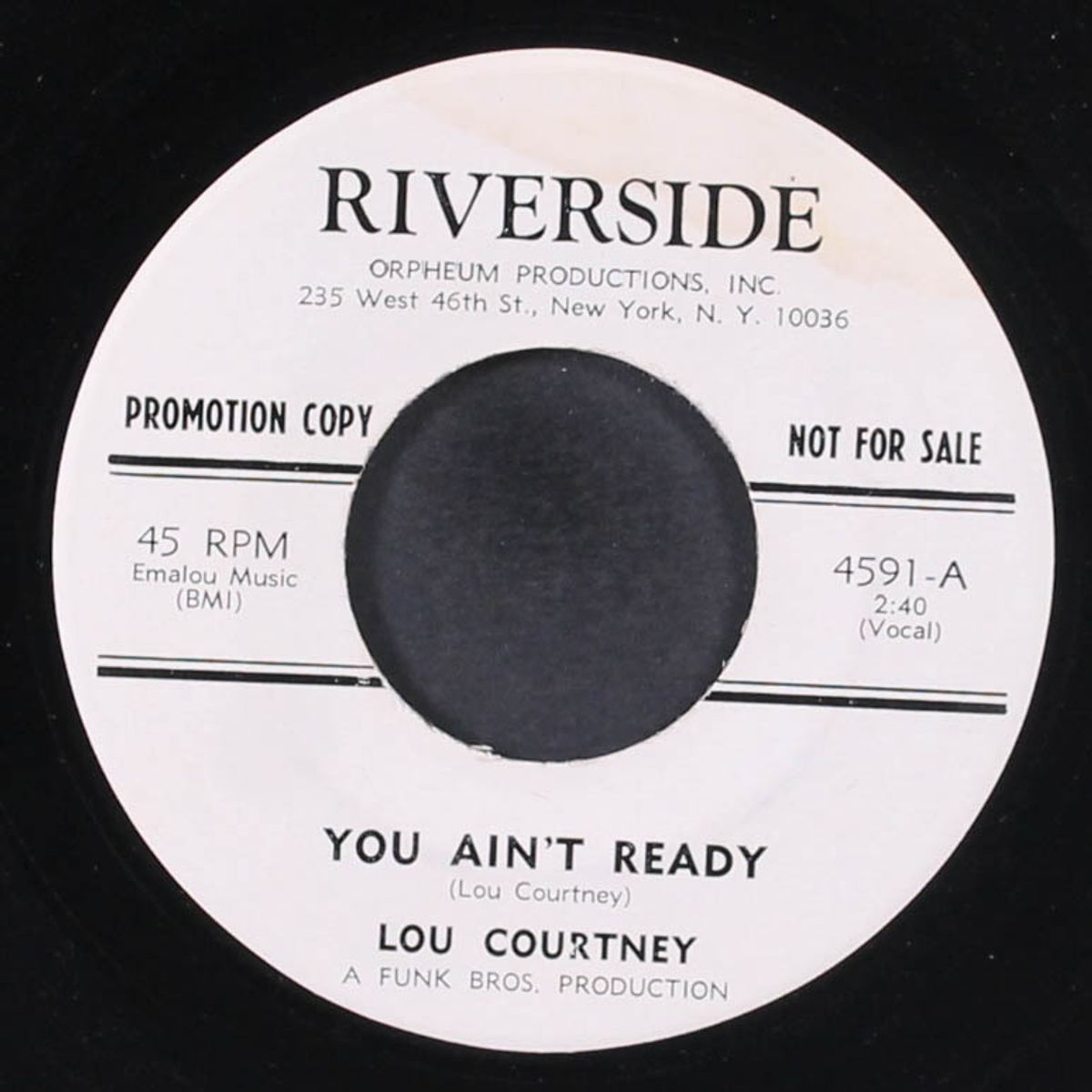 you ain't ready / i've got just the thing by LOU COURTNEY