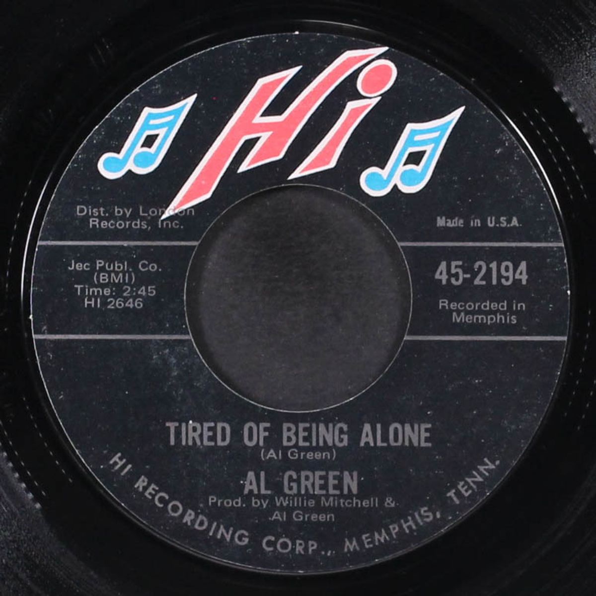 tired of being alone / get back baby by AL GREEN