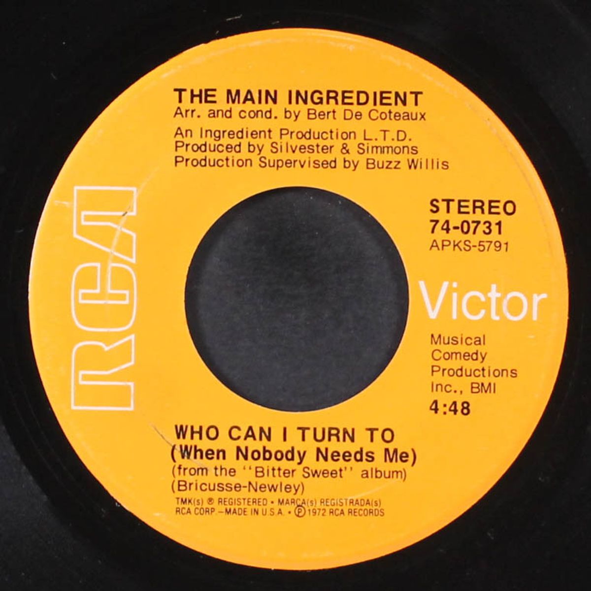 everybody plays the fool / who can i turn to by MAIN INGREDIENT