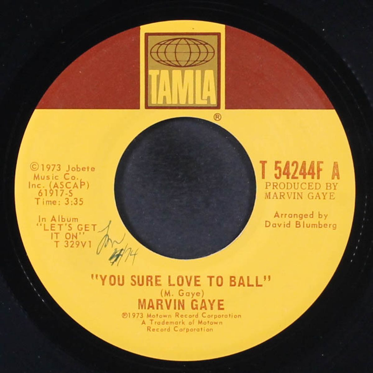 you sure love to ball / just to keep you satisfied by MARVIN GAYE