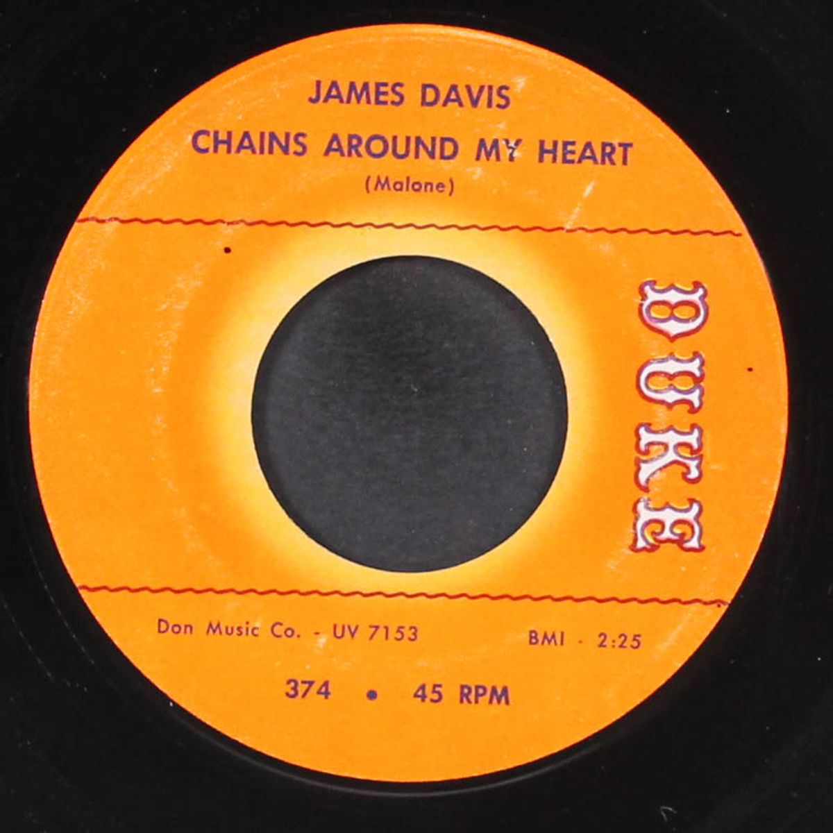 chains around my heart / your turn to cry by JAMES DAVIS