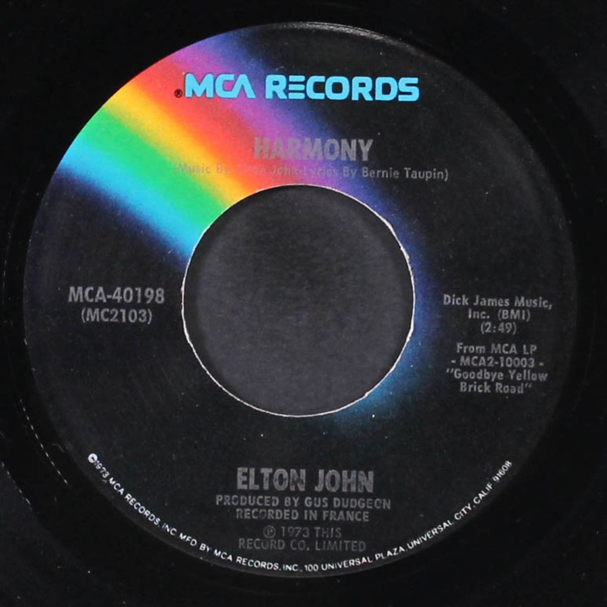 bennie & the jets / harmony by ELTON JOHN