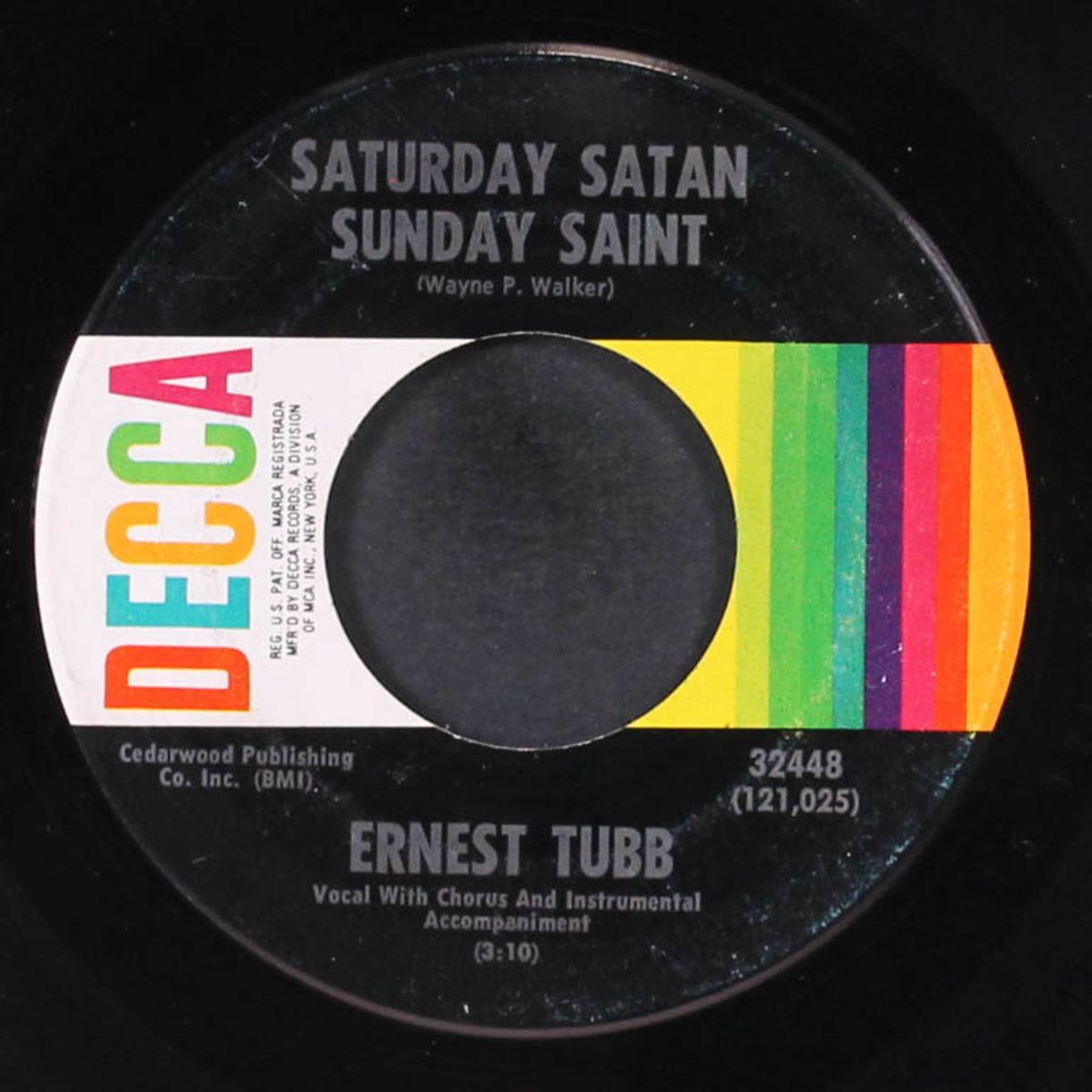 saturday satan, sunday saint / tommy's doll by ERNEST TUBB