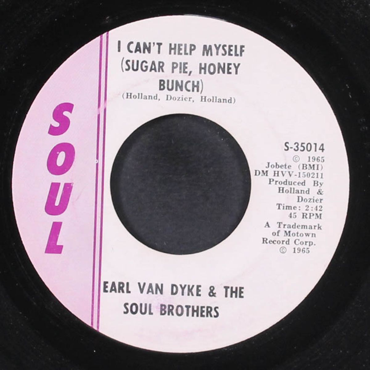 i can't help myself / how sweet it is to be loved by you by EARL VAN DYKE