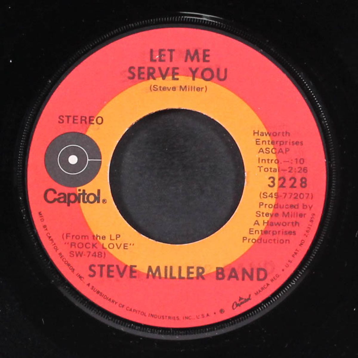 rock love / let me serve you by STEVE MILLER BAND