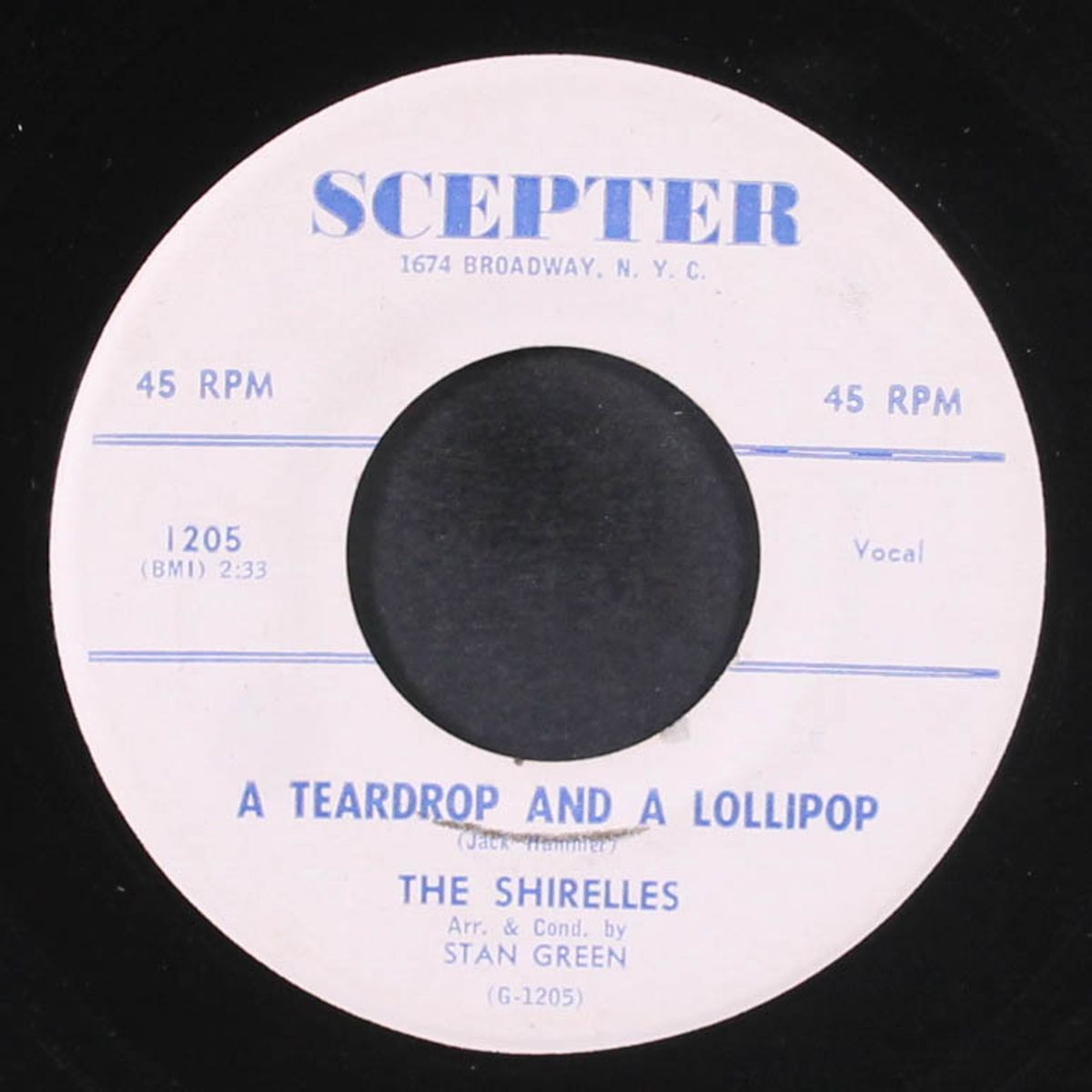 a teardrop and a lollipop / doin' the ronde by SHIRELLES