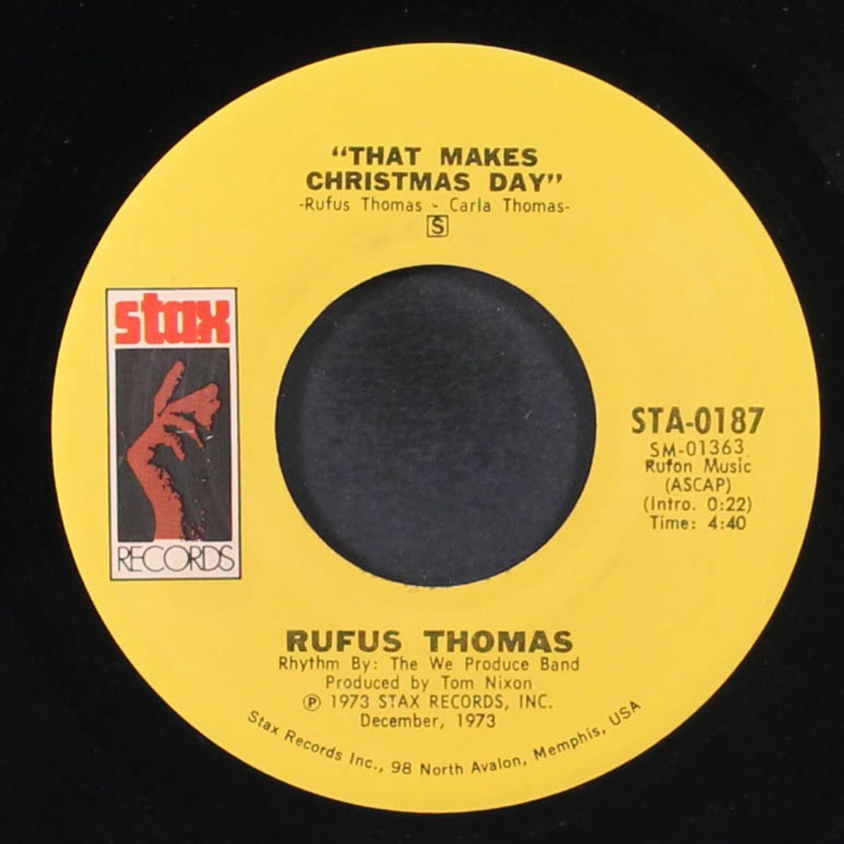 i'll be your santa baby / that makes christmas day by RUFUS THOMAS