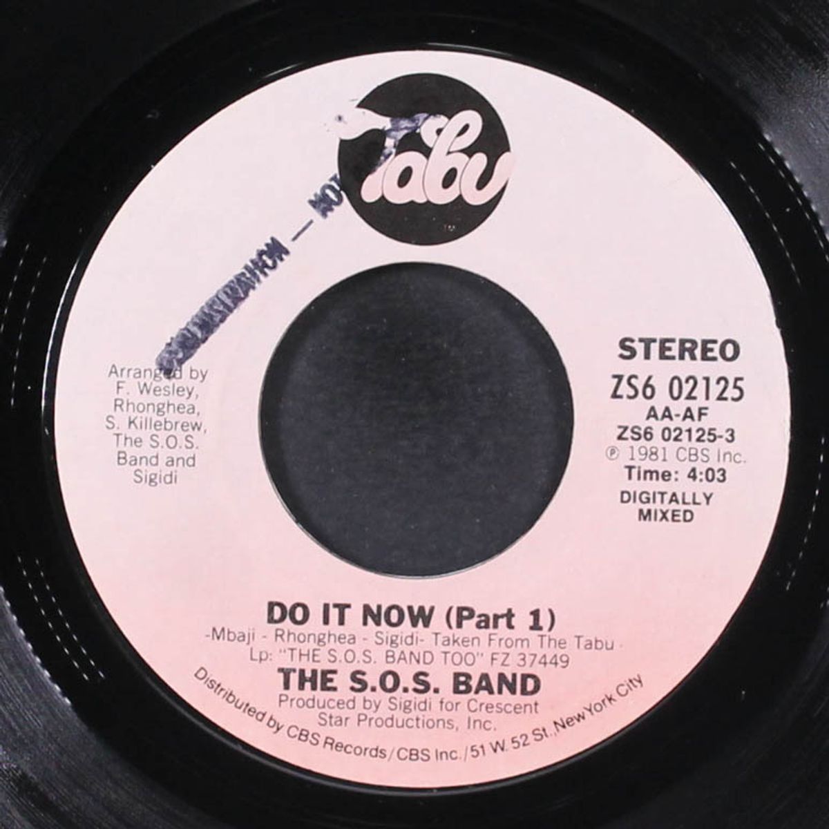 do it now / part 2 by S.O.S. BAND