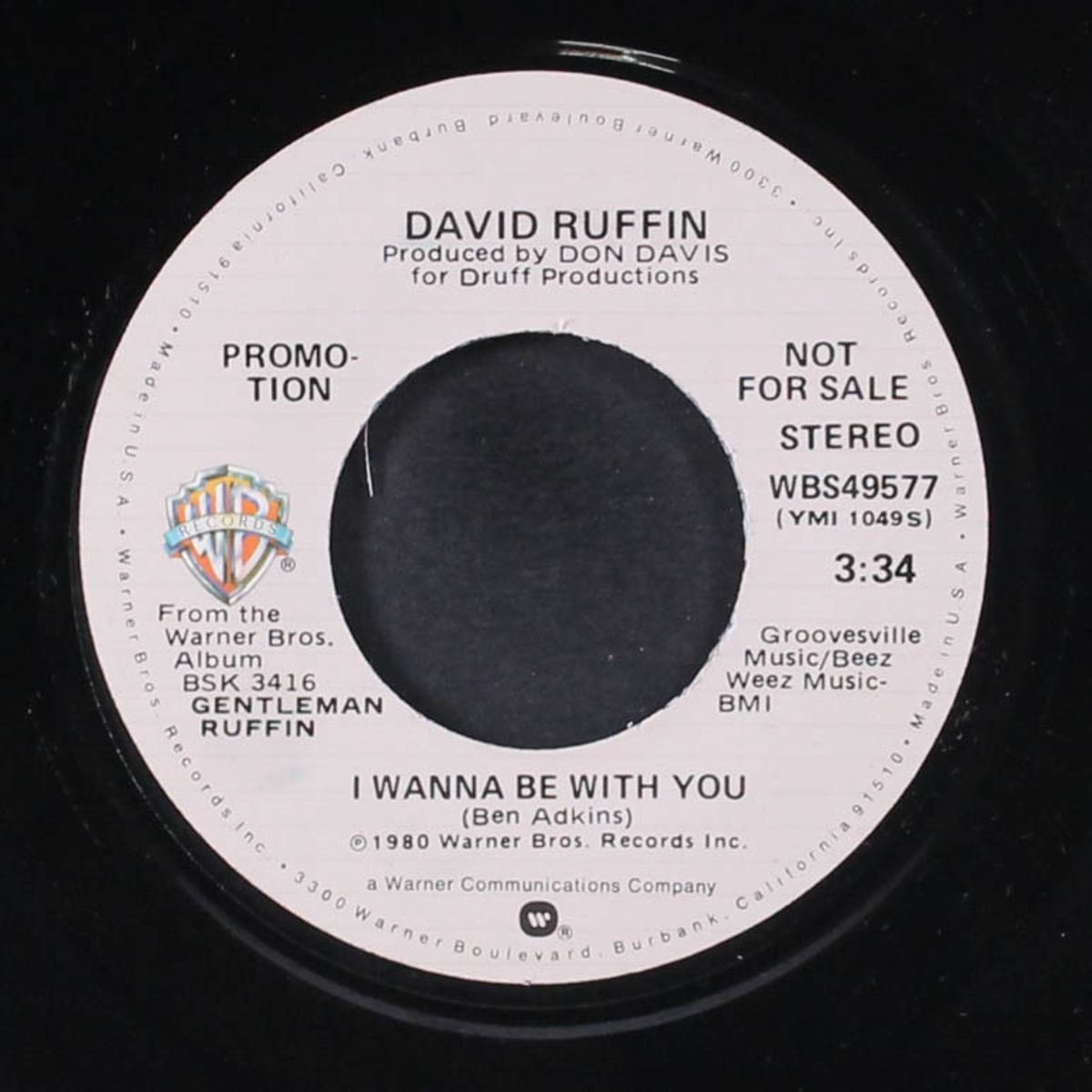 i wanna be with you / mono by DAVID RUFFIN