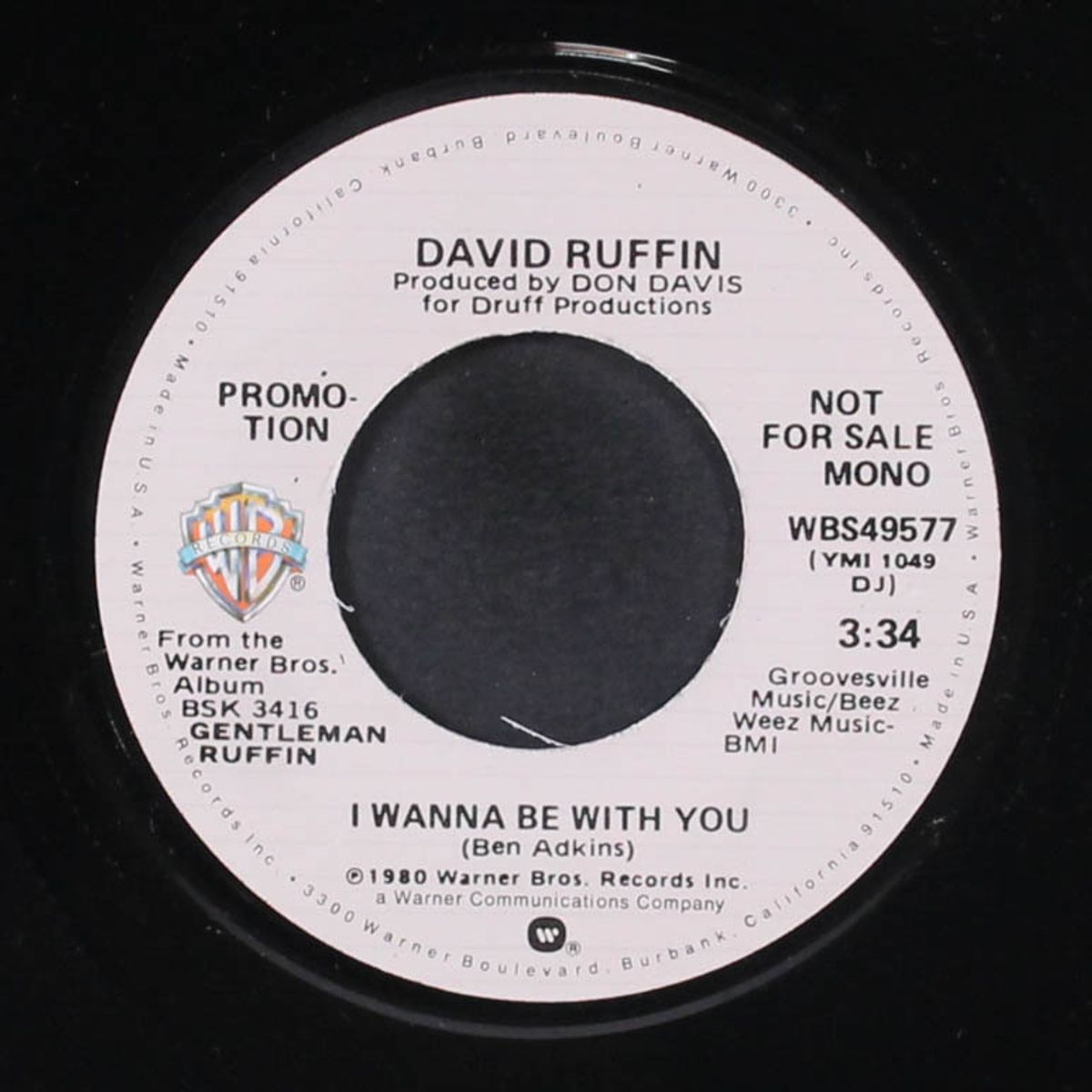 i wanna be with you / mono by DAVID RUFFIN