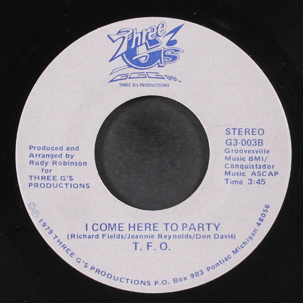 all the way / i come here to party by T.F.O.