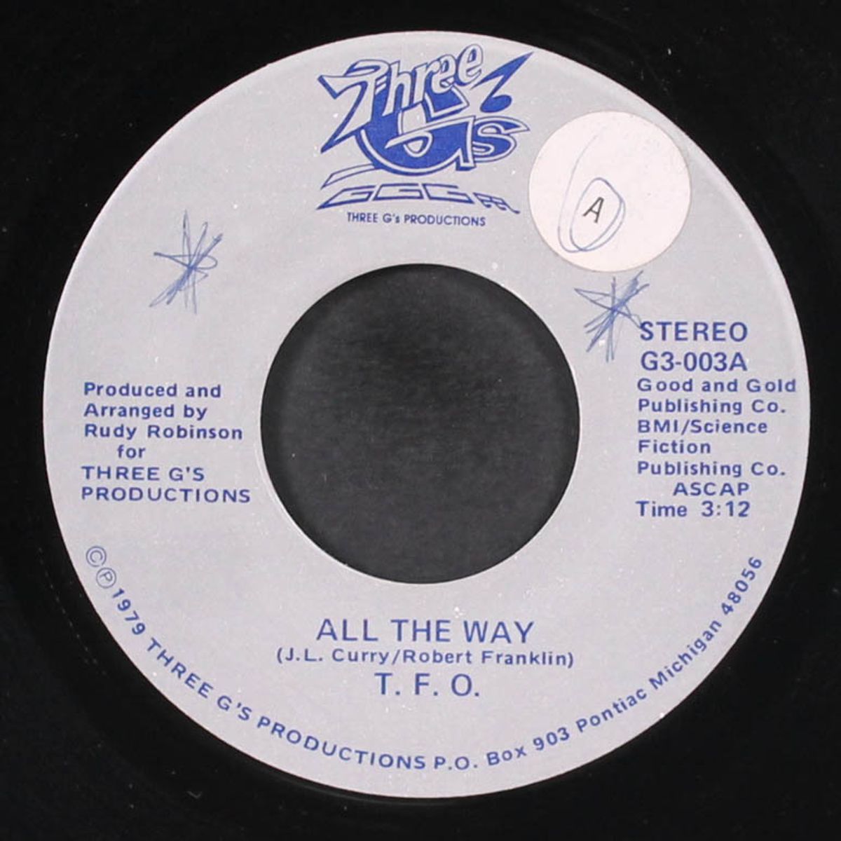 all the way / i come here to party by T.F.O.