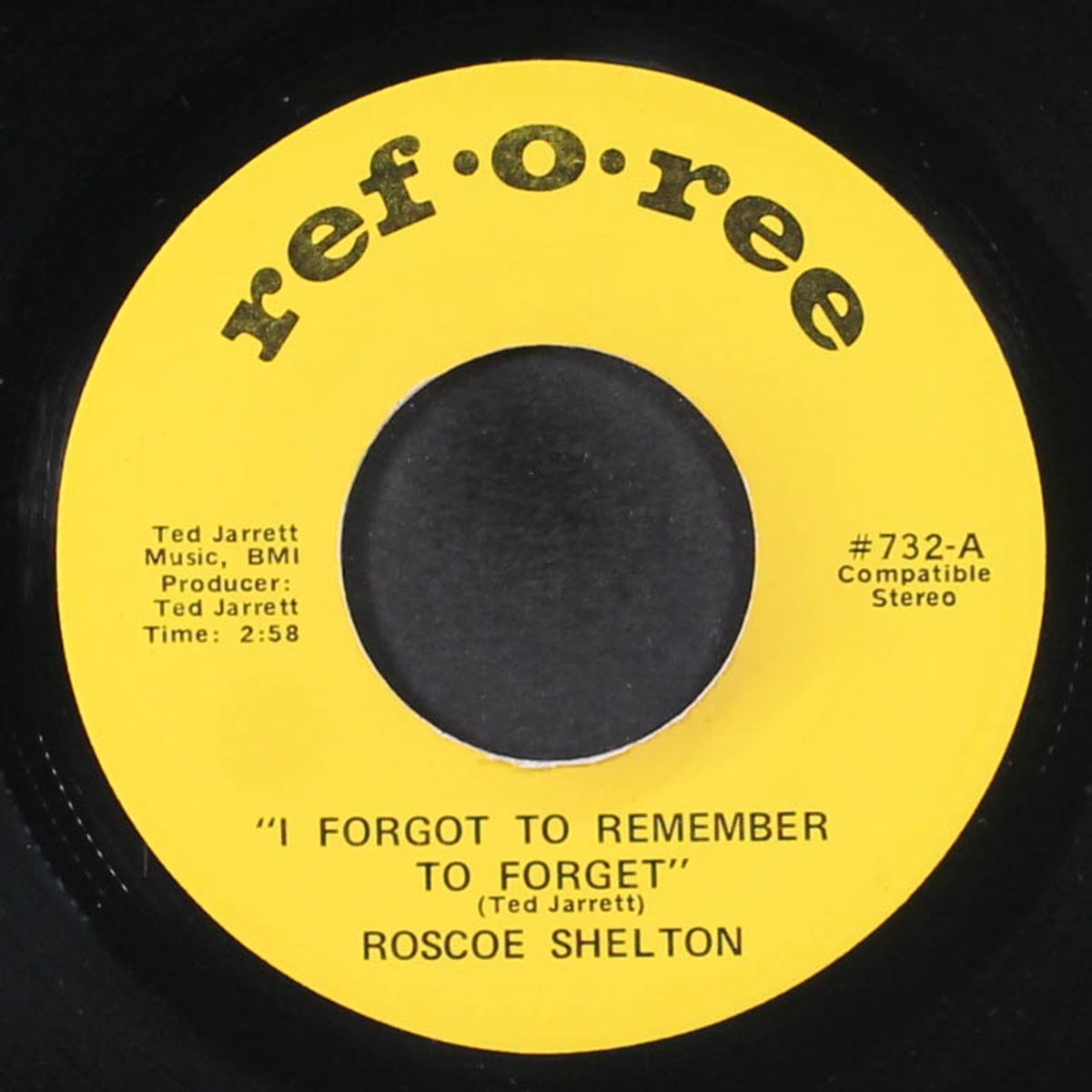 remember me, baby / i forgot to remember to forget by ROSCOE SHELTON