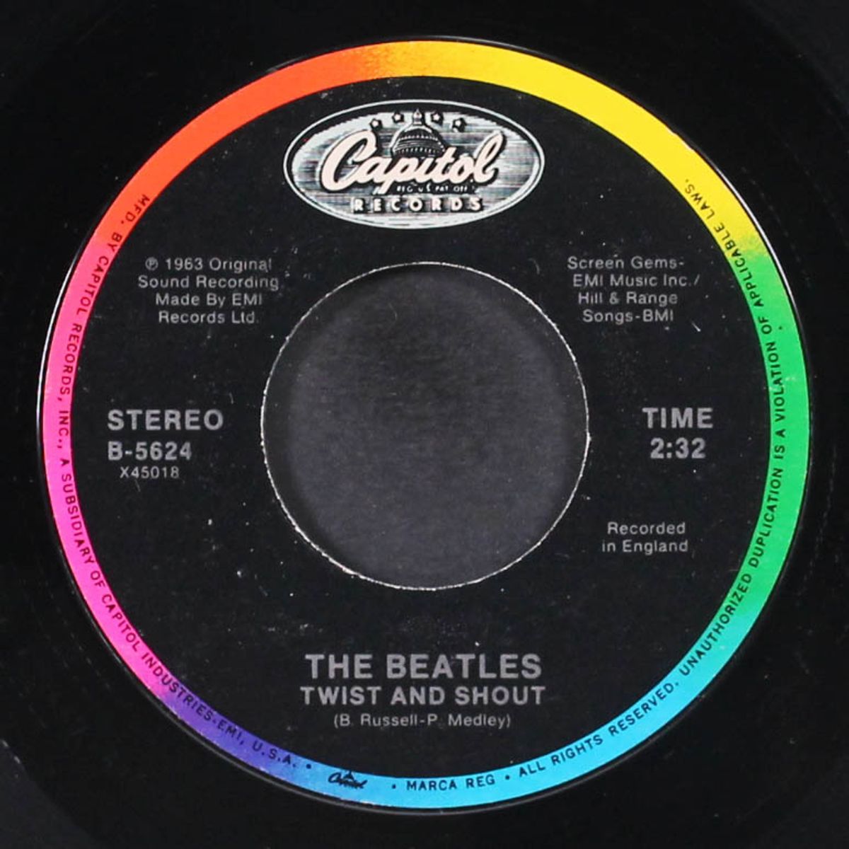 twist and shout / there's a place by BEATLES