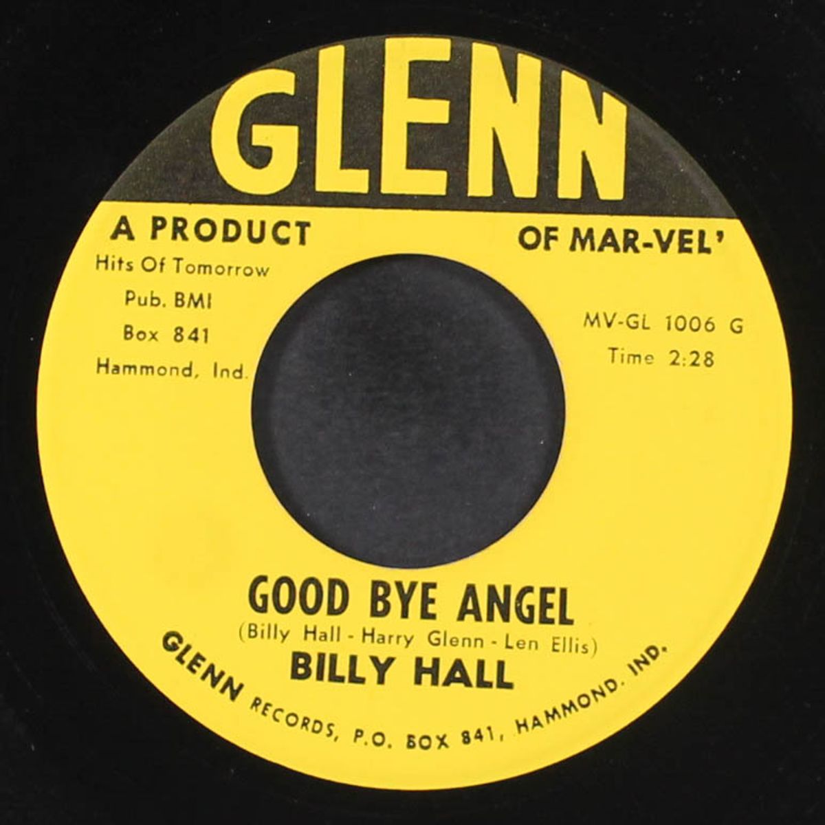 don't go too far / good bye angel by BILLY HALL