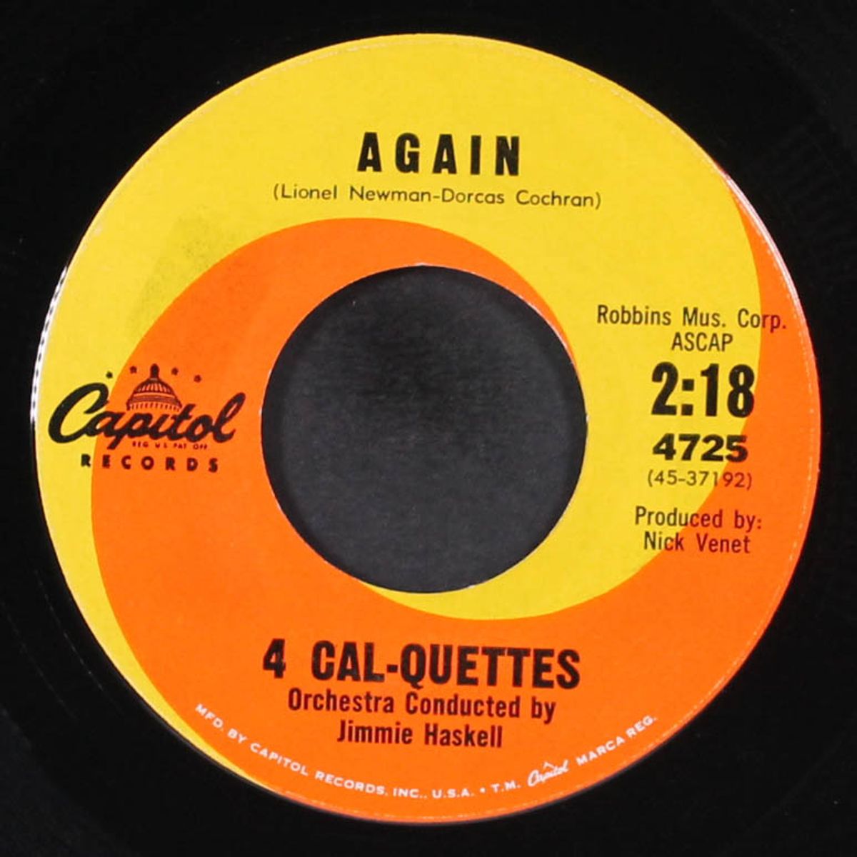 i'll never come back / again by FOUR CAL-QUETTES