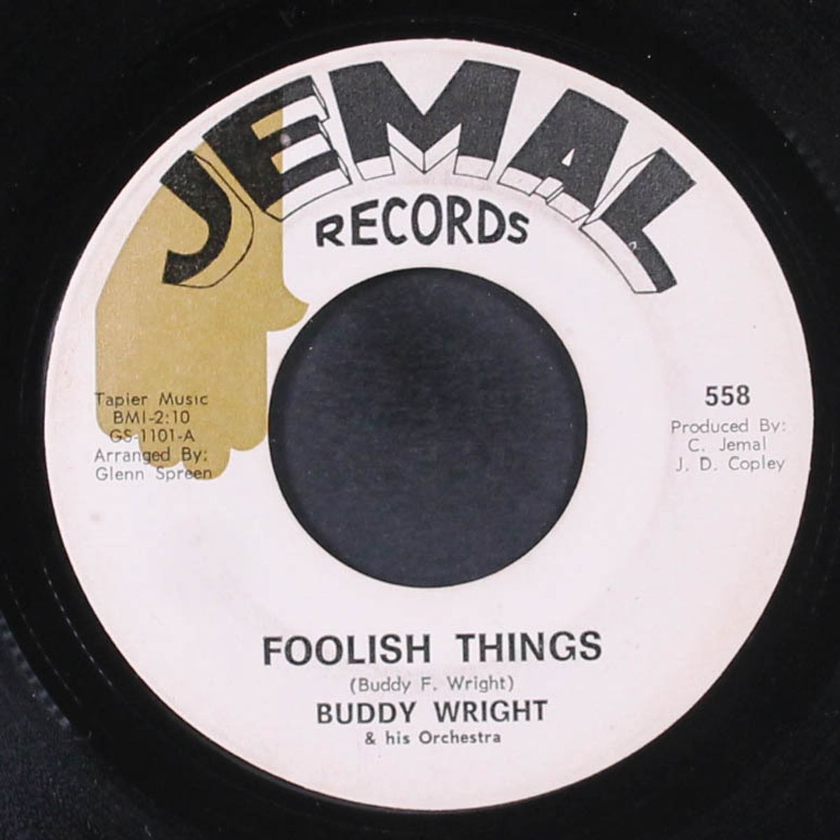 foolish things / tears on my pillow by BUDDY WRIGHT