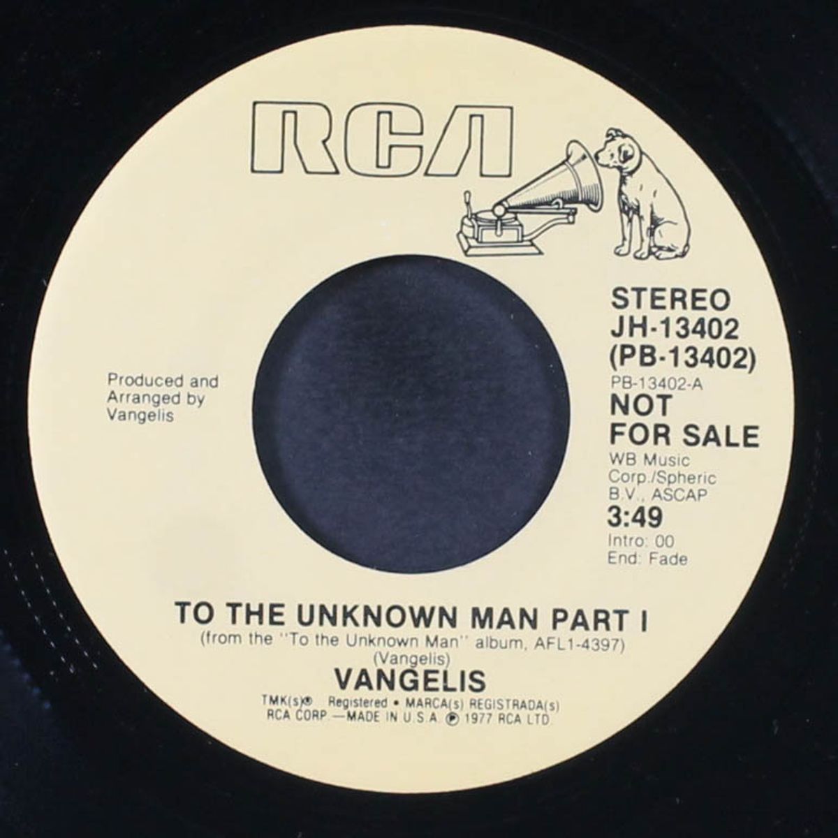 to the unknown man, part 1 / mono by VANGELIS