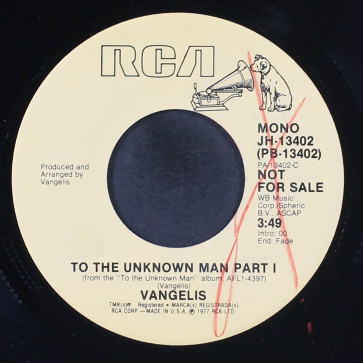 to the unknown man, part 1 / mono by VANGELIS