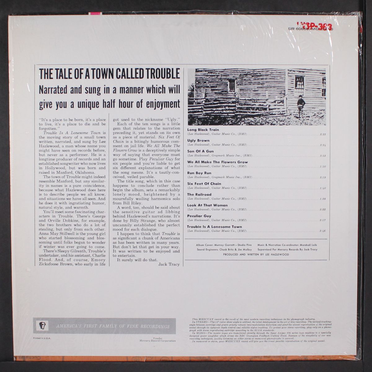 trouble is a lonesome town by LEE HAZLEWOOD