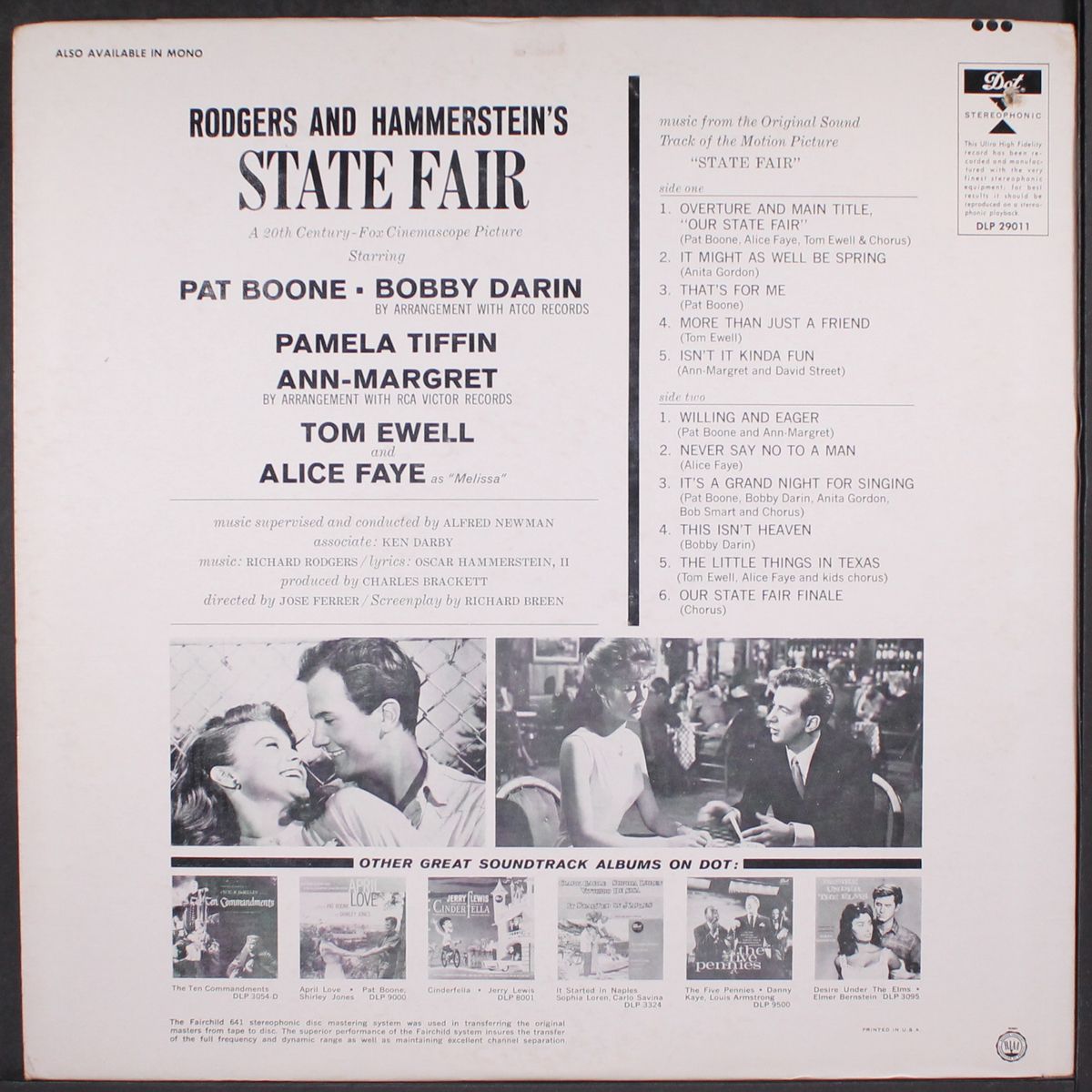 state fair soundtrack by PAT BOONE