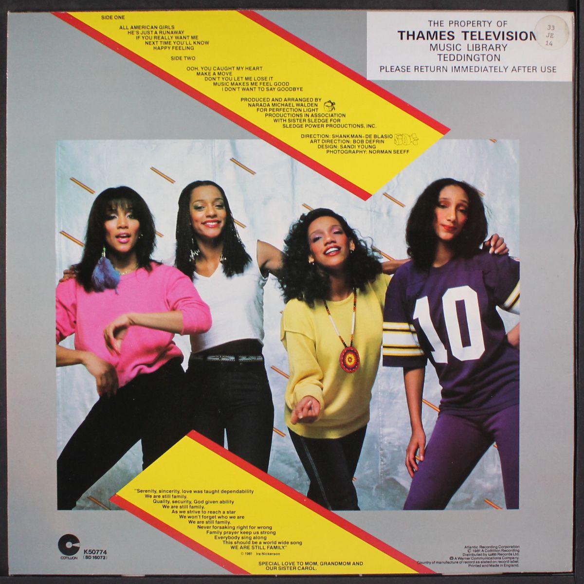 all american girls by SISTER SLEDGE
