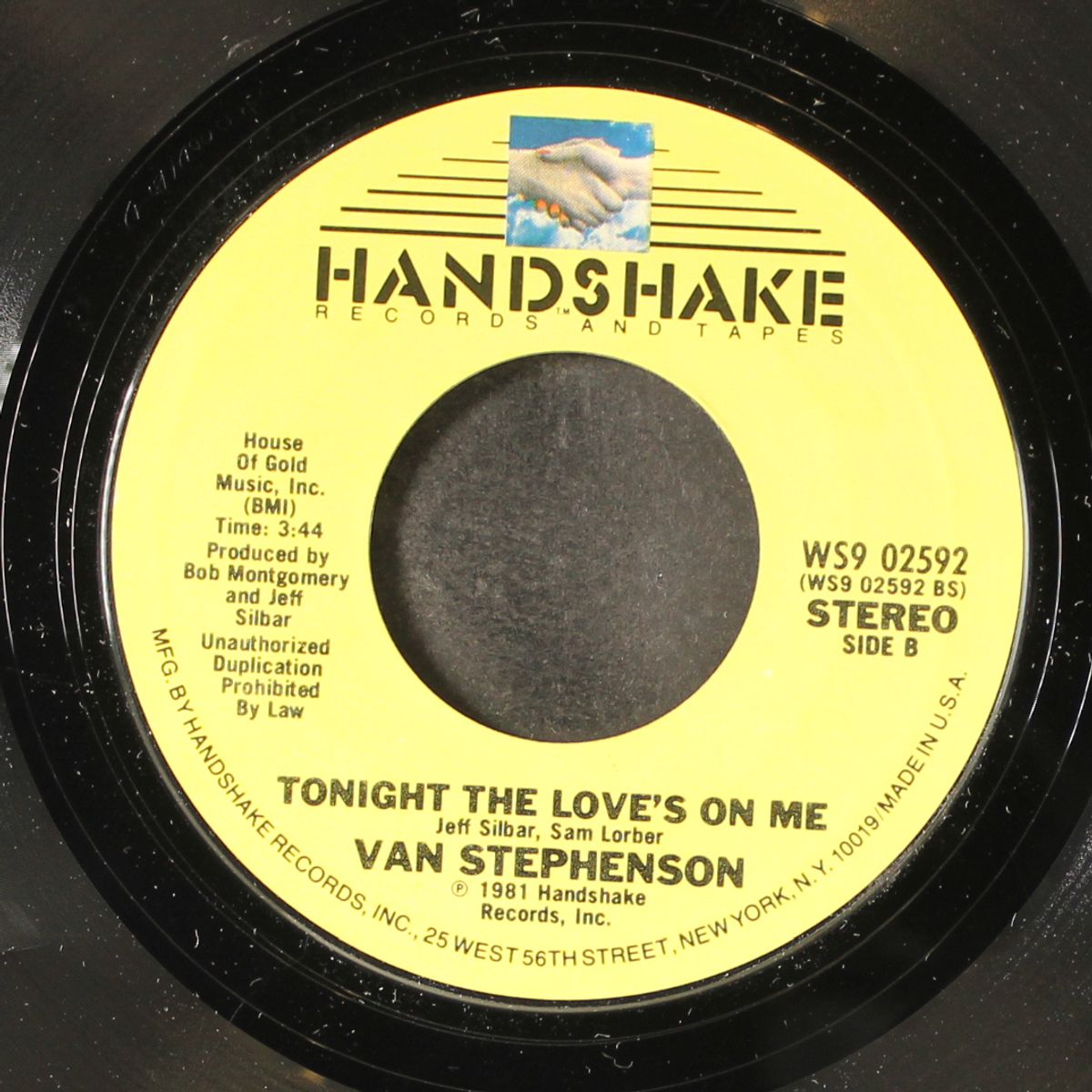seeing is believing / tonight the love's on me by VAN STEPHENSON