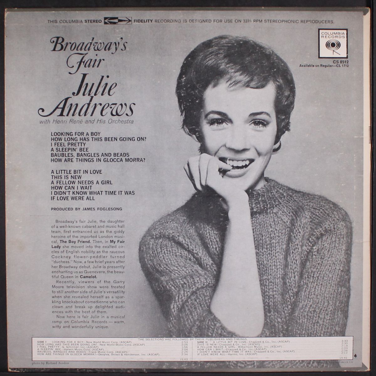 broadway's fair by JULIE ANDREWS