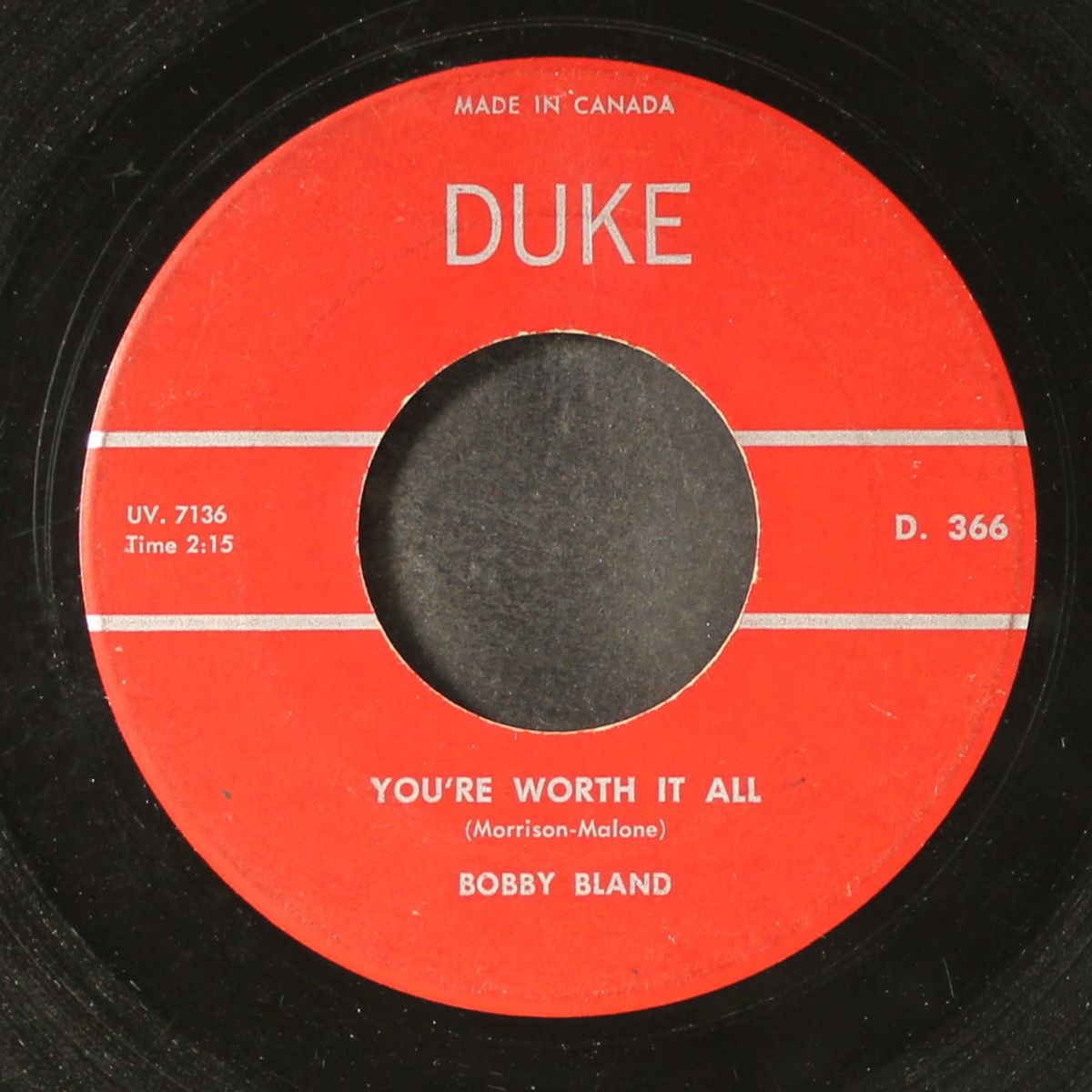 you're worth it all / sometimes you gotta cry a little by BOBBY BLAND