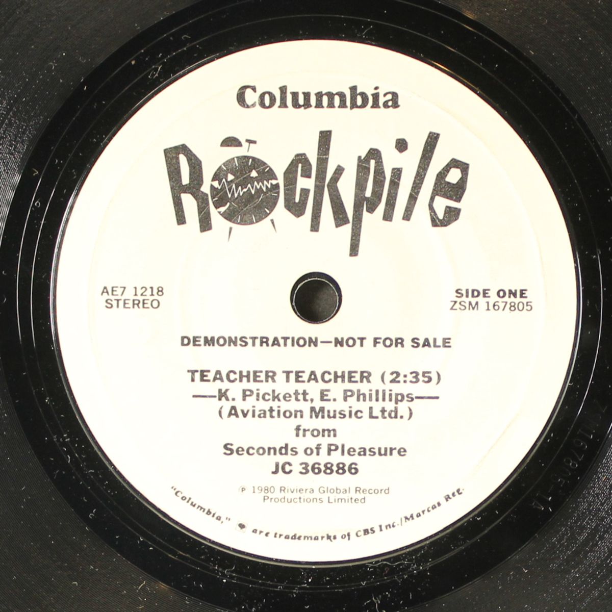 teacher teacher / you ain't nothin but fine by ROCKPILE