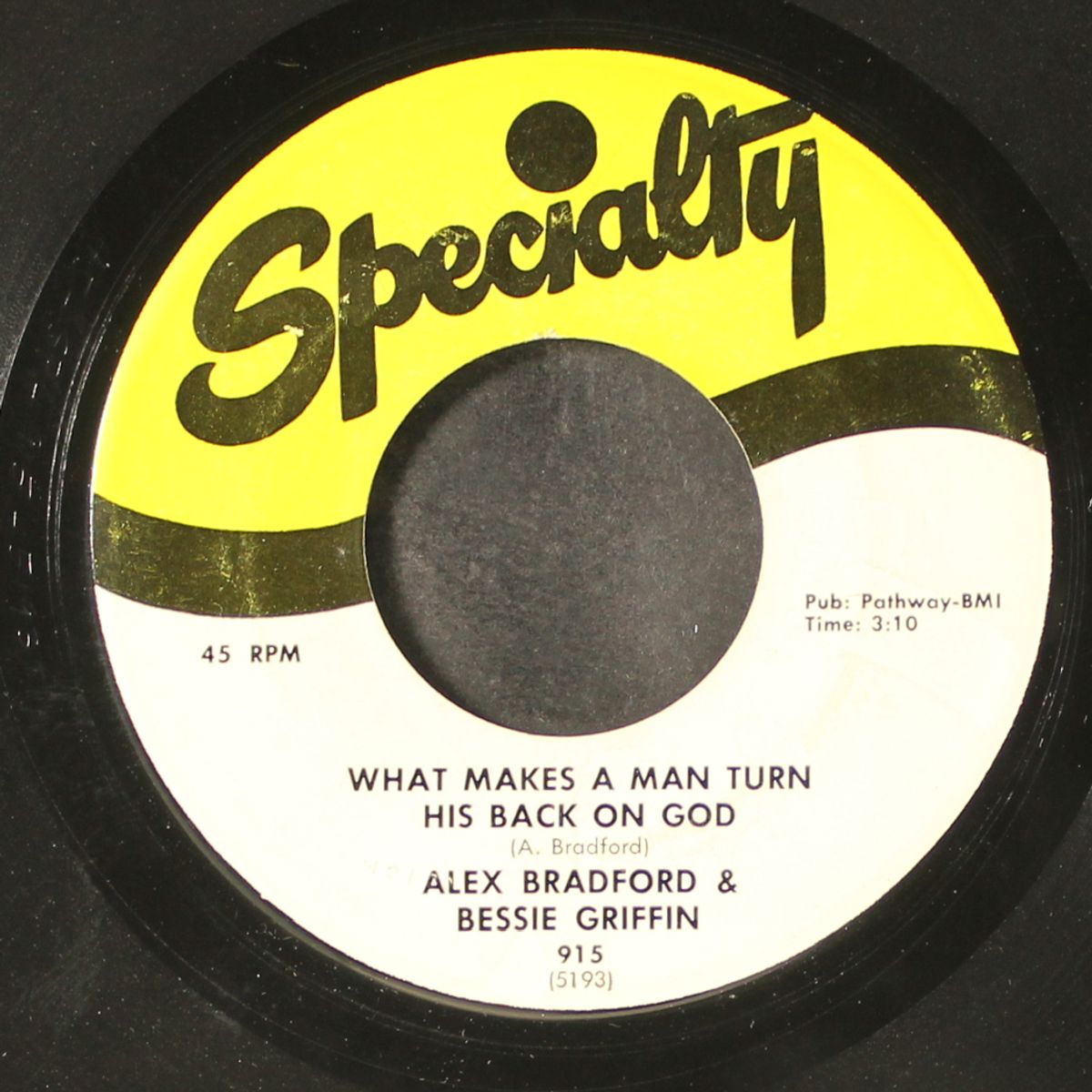 all of my burdens / what makes a man turn his back on god by ALEX BRADFORD & BESSIE GRIFFIN