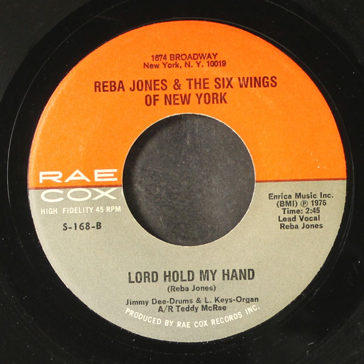 i told jesus / lord hold my hand by REBA JONES & SIX WINGS OF NEW YORK