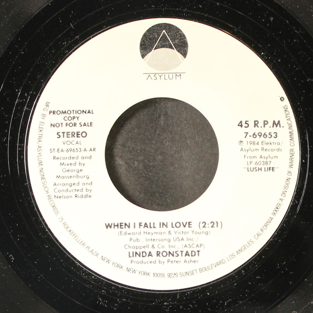 when i fall in love / same by LINDA RONSTADT