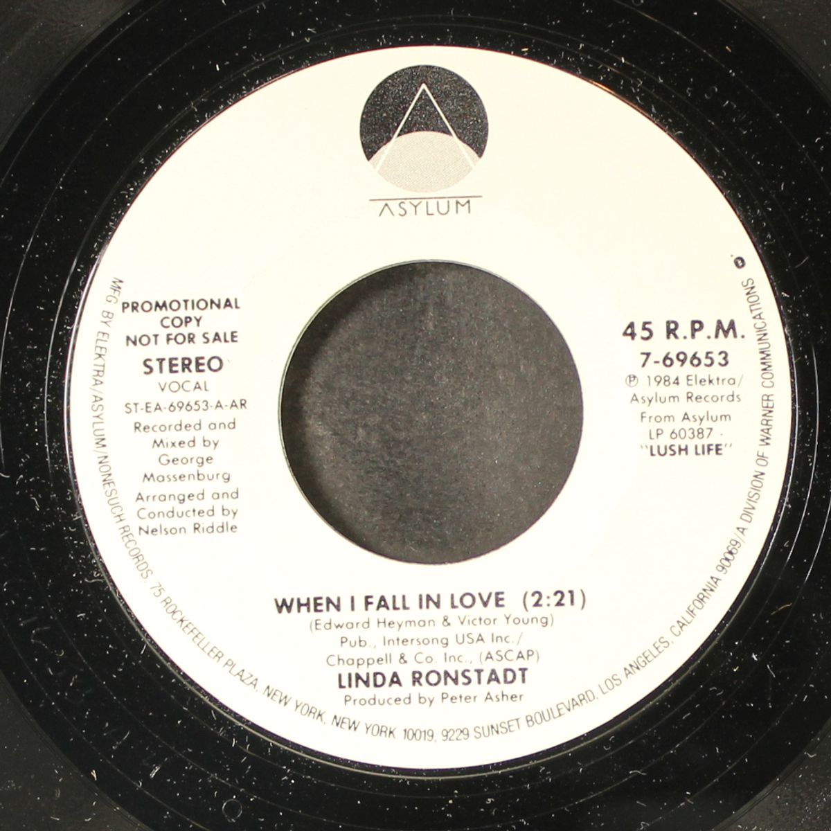 when i fall in love / same by LINDA RONSTADT
