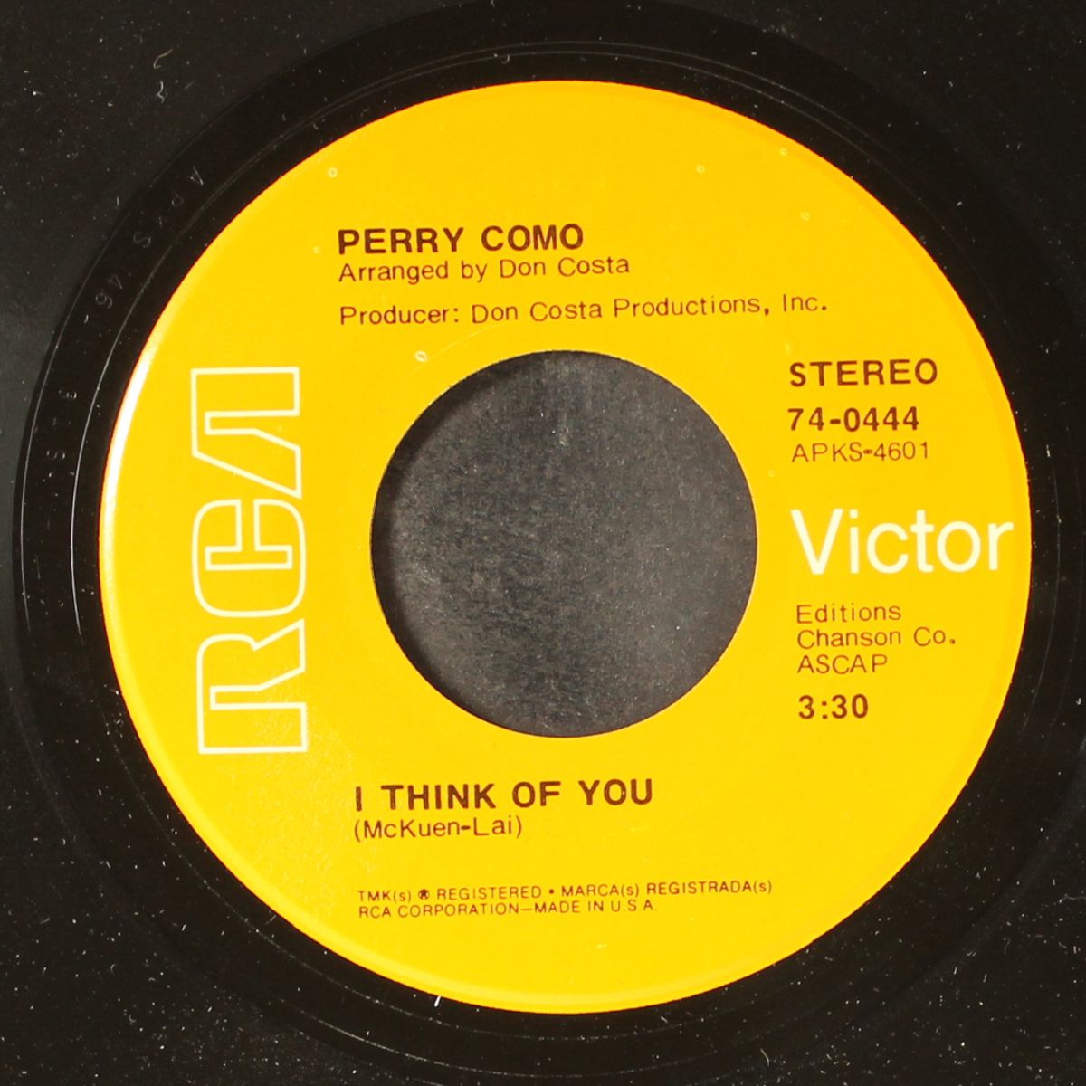 i think of you / el condor pasa by PERRY COMO