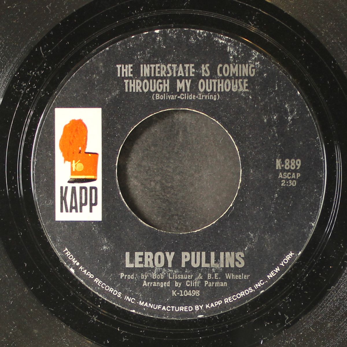 thh interstate is coming through my outhouse / swimming at the bottom of the pool by LEROY PULLINS